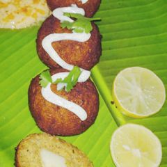 A picture of Cheesy chickpeas falafel.