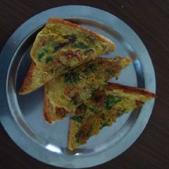 Spinach bread toast A picture of Spinach bread toast.