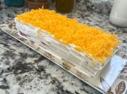 Una foto de pastel frío