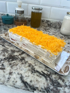 Una foto de Pastel de salmón ahumado