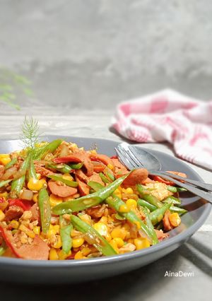 Foto resep Tumis Sayur Sosis