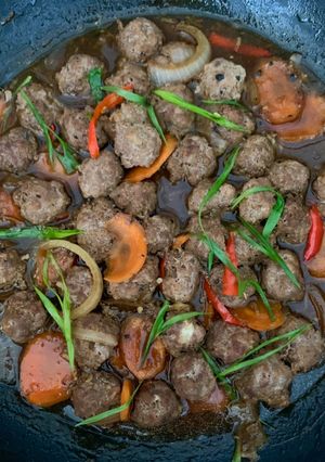 Foto resep Bola Daging Lada Hitam