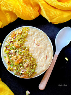 A picture of Kodo millet custard pudding.