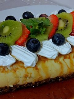 Una foto de Pudding con bizcocho