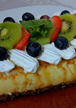 Una foto de Pudding con bizcocho