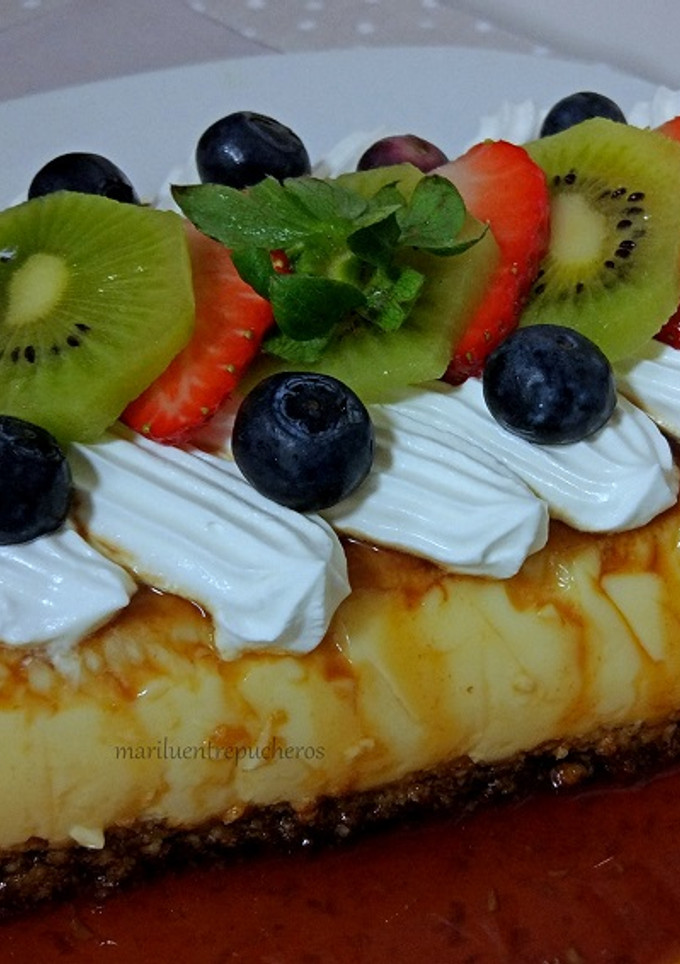 Una foto de Pudding con bizcocho