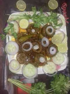 A picture of Stuffed bottle gourd.
