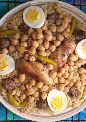 صورة لوصفة تليتلي بمرق ابيض 😍😍😍