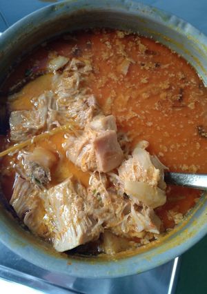Foto resep Sayur lodeh tewel campur kikil/cecek