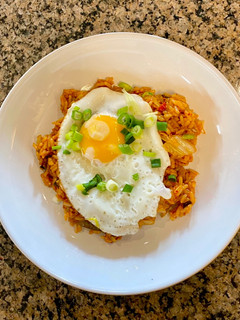 A picture of Kimchi Fried Rice.