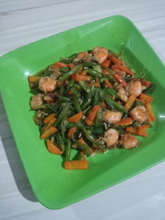 Foto resep Tumis Udang buncis wortel