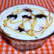 Crema de requesón con cerezas y miel
