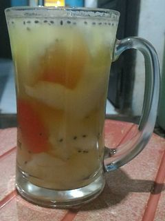 Foto resep (4).Es MelKaSe (Melon Klapa muda Selasih)