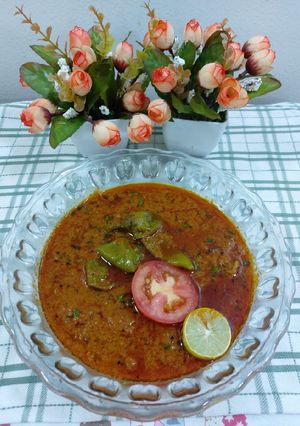 A picture of Mutton achari.