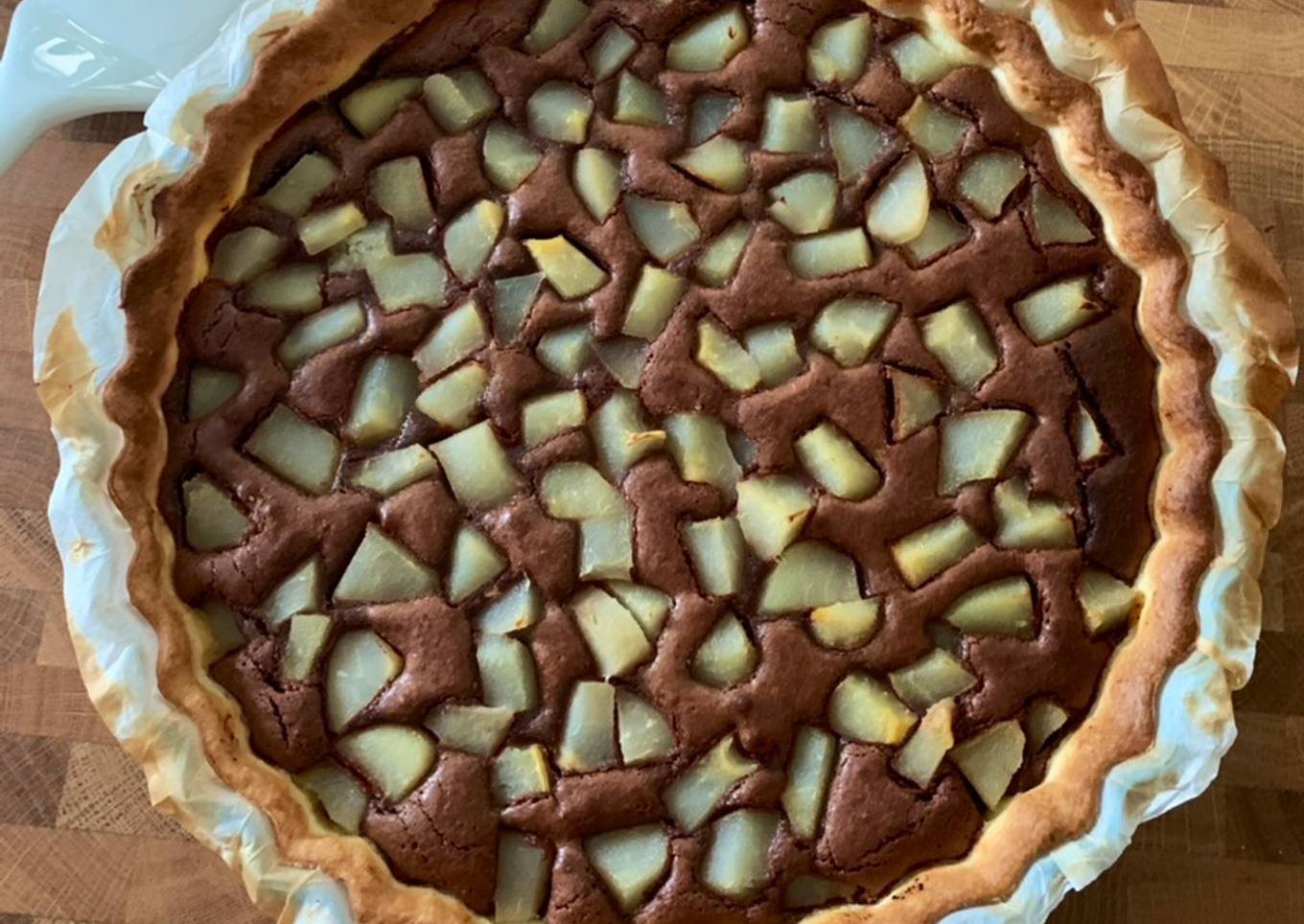 ☆Tarte Poire Chocolat Piment d’Espelette☆