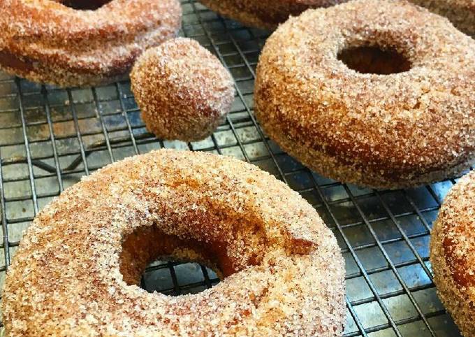 vegan apple cider donuts recipe main photo