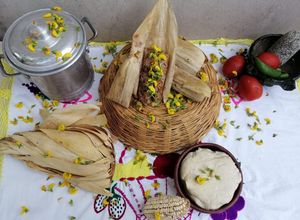 Una foto de Tamal de chepil (ticoo srscula)