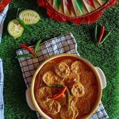 Tilottoma_Kakrol (spiny gourd curry) A picture of Tilottoma_Kakrol (spiny gourd curry).