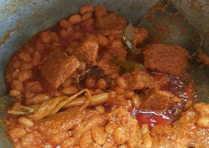 Yuk intip, Resep membuat Rendang Daging dan kacang merah  menggugah selera