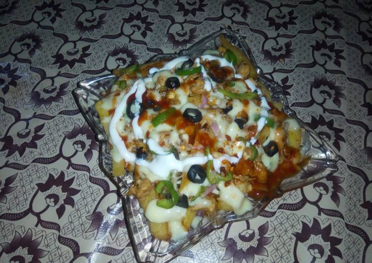 Recipe of Quick Restaurant style pizza fries