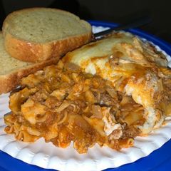 A picture of Deconstructed lasagna.