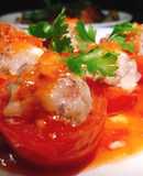 Cà chua nhồi thịt hấp