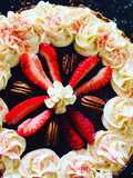 Cheesecake rellena de fresas 🍓
