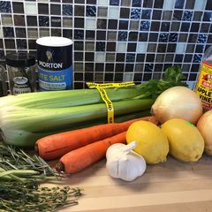 A picture of Homemade Chicken Stock.