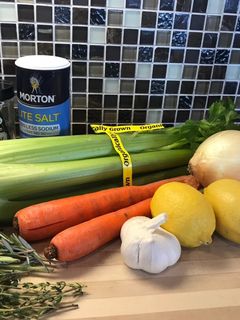 A picture of Homemade Chicken Stock.
