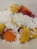 Pisang ubi kelapa kukus