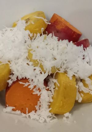 Foto resep Pisang ubi kelapa kukus