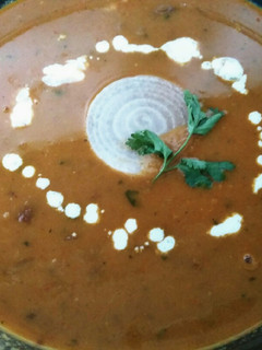 A picture of Rajma curry.