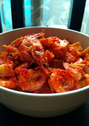 Foto resep Balado Udang Kentang