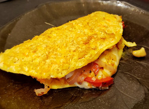 Una foto de Omelette rápido y saludable de zanahoria y avena 🥕💪🏻