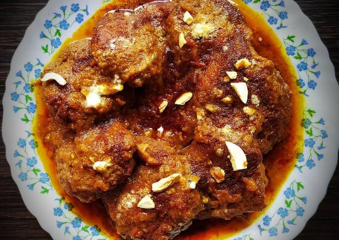Recipe of Any-night-of-the-week Echor ER kofta curry jackfruit meat balls