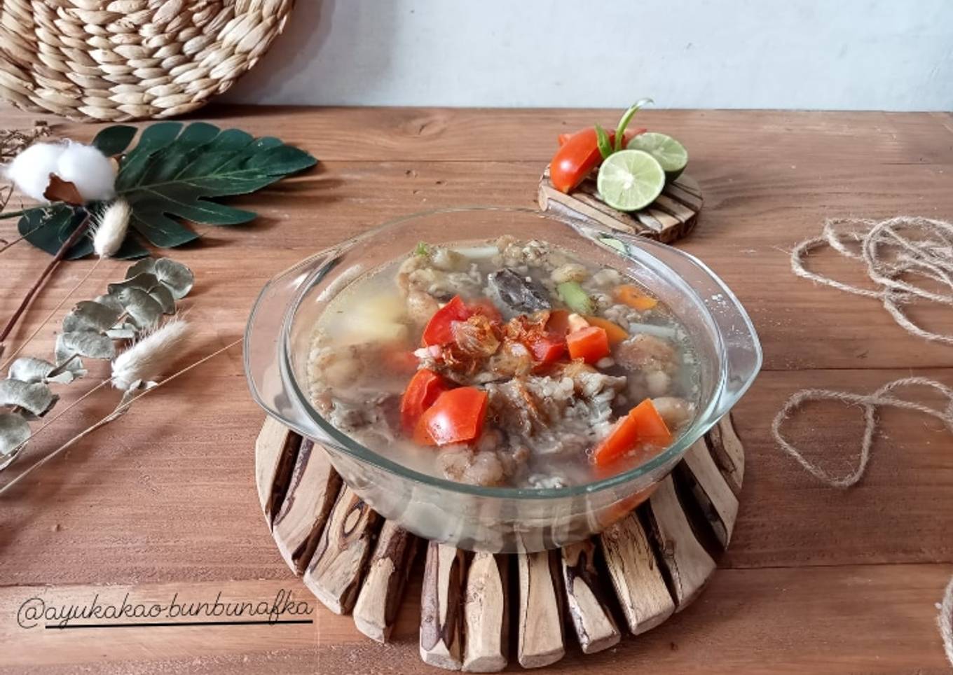 Sop tetelan & tulang sapi bening