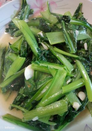 蒜香小松菜 的食譜成品照片