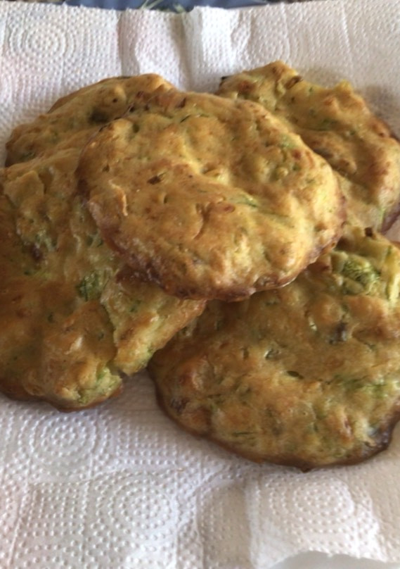 Una foto de Tortitas de calabacín