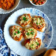 પાઉંભાજી બ્રુશેટા (Pavbhaji bruschetta recipe in Gujarati)-レシピのメイン写真