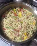 Espagueti al pimiento