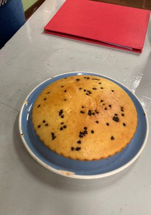 Una foto de Bizcochuelo de vainilla con chips de chocolate