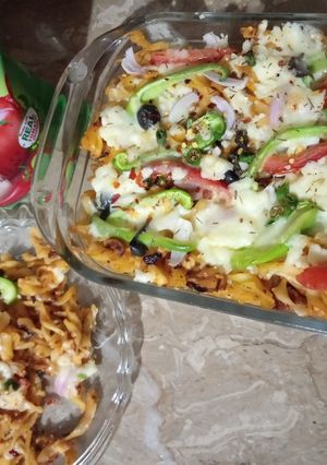 A picture of Pizza pasta.