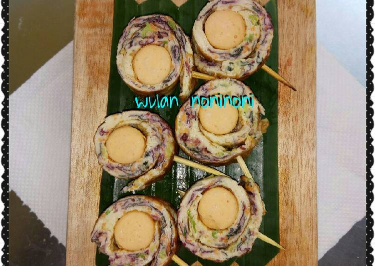 Langkah Mudah untuk Membuat Eggs Roll Lollipop, Menggugah Selera