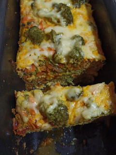 Una foto de Budín de verduras zanahorias, Zucchini y Brócolis🥕🥦🥒