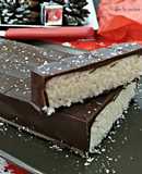 Turrón de coco y chocolate