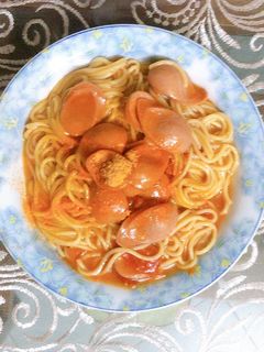 Hình của món Mỳ Ý Sốt Cà Chua Xúc Xích 🍝.