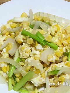 洋蔥玉米炒蛋 的食譜成品照片