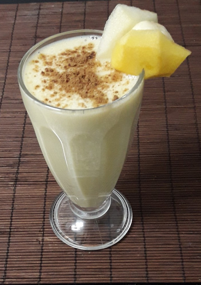 Una foto de Batido cremoso multifrutas