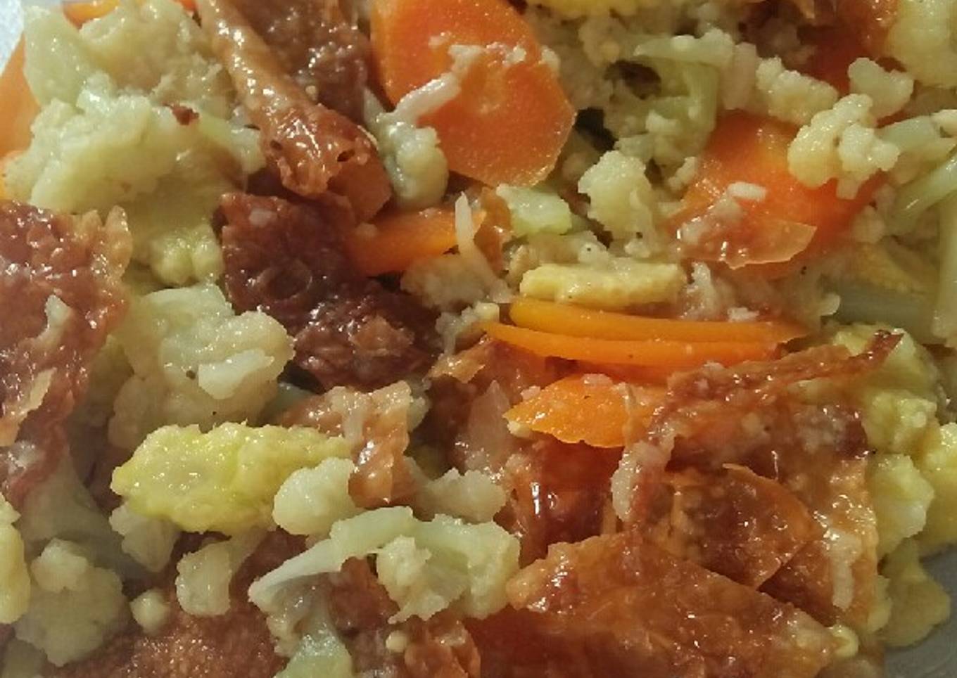 Capcay kuah kembang tahu