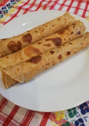 Teljes kiőrlésű palacsinta recept fotója